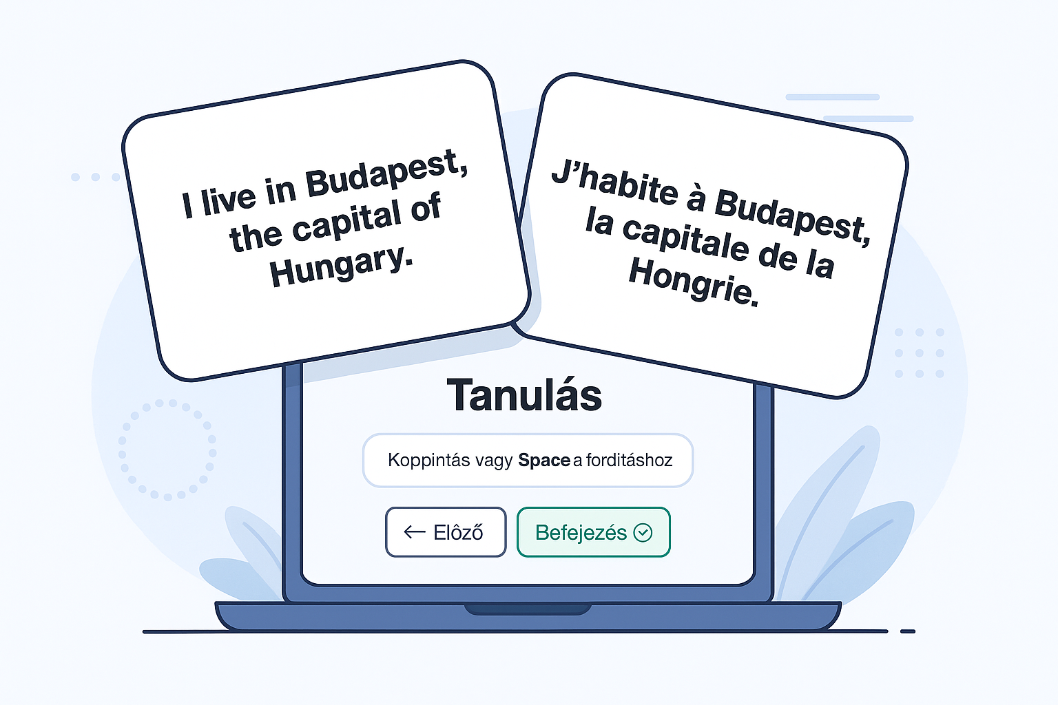 Tanulókártyák illusztráció